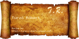 Turzó Róbert névjegykártya